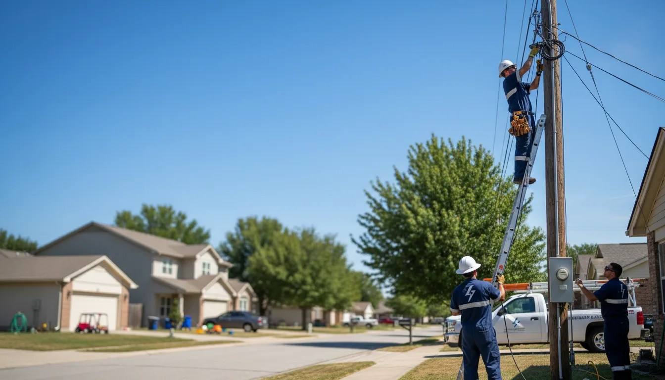 Residential electrician providing installation services in Herculaneum, MO